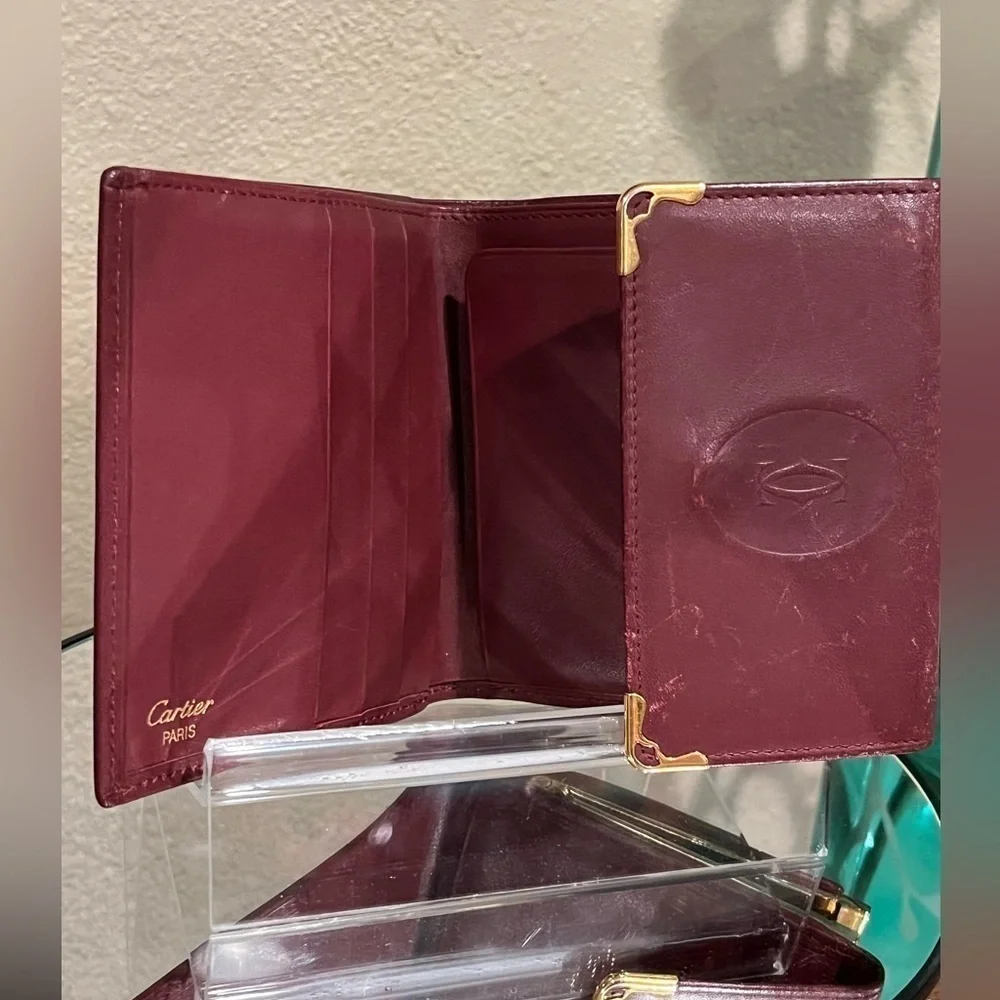 Cartier Kiss lock Wallet, vintage, authentic